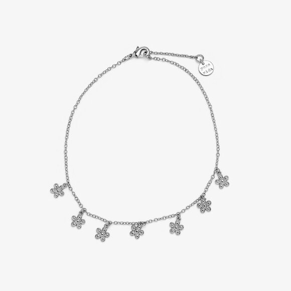 Pura Vida Bitty Daisies Anklet - Picture 2 of 2